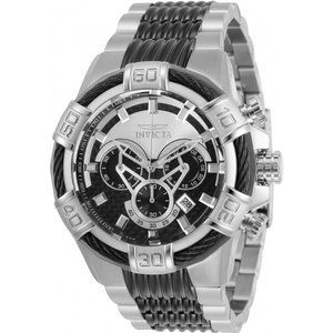SOLD - NEW INVICTA BOLT Model:29569 CHRONOGRAPH Silver & Black Dial Men’s Watch
